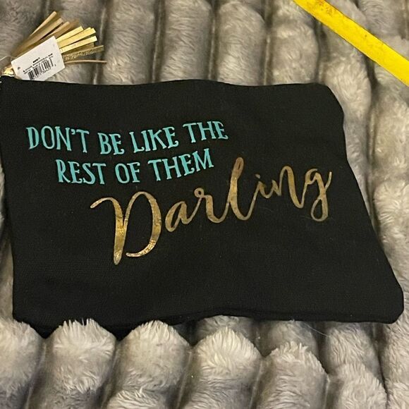 Small cosmetic bag pouch coco chanel quote - Picture 3 of 3